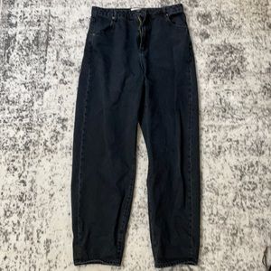 NWT Levi's x Free People Women’s Tailor High Loose Tapered Pants in Caviar